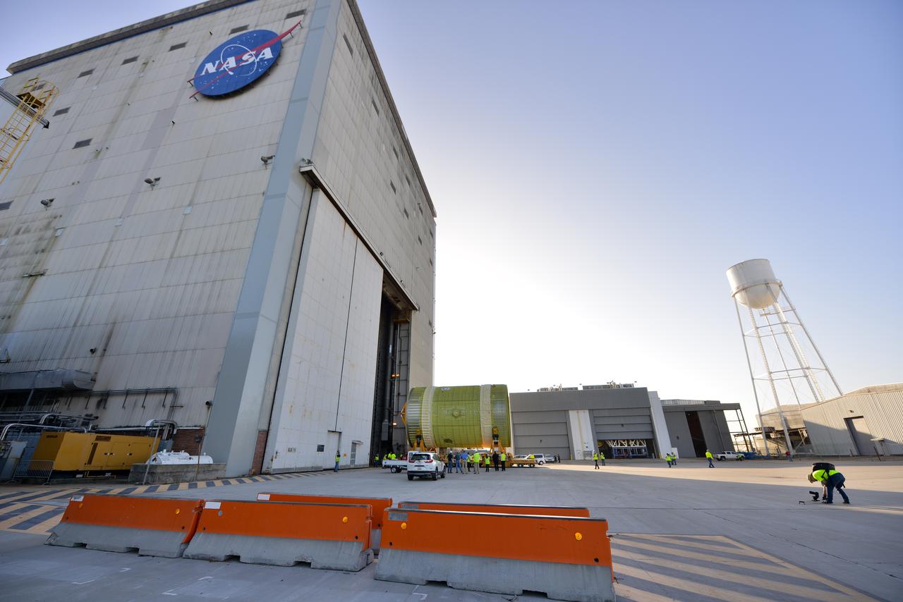 Intertank STA leaves it's holding area to begin the journey to the barge.